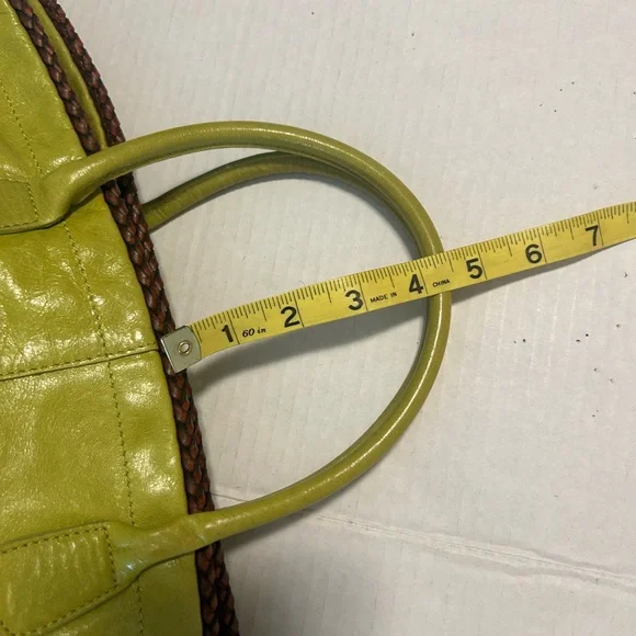 CLAUDIA FIRENZE bright Green Spacious inside medium bag / tote . Italy - Picture 7 of 15